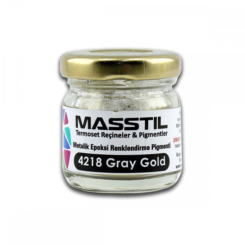 Masstil 4218 Gray Gold Metalik Renk Pigmenti 10 gr