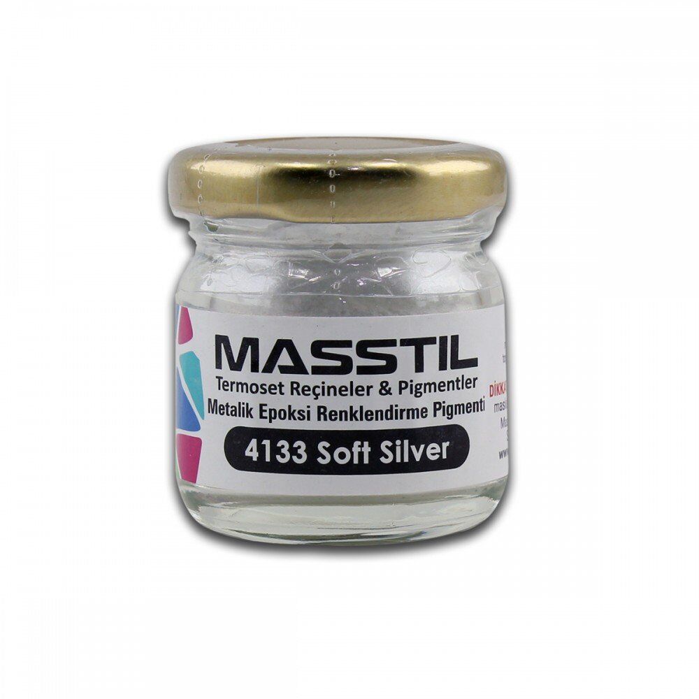 Masstil 4133 Soft Silver Metalik Renk Pigmenti 10 gr