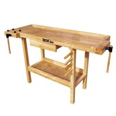 Rox Wood 0110 Mengeneli Ahşap Çalışma Tezgahı 150 cm - 28 Kg