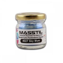 Masstil 4027 Sky Blue Epoksi Metalik Renk Pigmenti 10 gr