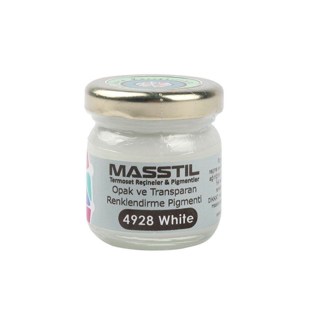 Masstil 4928 White Opak ve Transparan Renk Pigmenti Beyaz