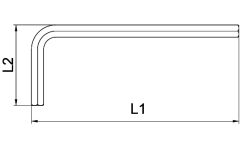 CETA FORM L/4.5 L Allen Anahtar Kısa Tip 4.5 mm