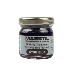 Masstil 4980 Blue Opak ve Transparan Renk Pigmenti Mavi