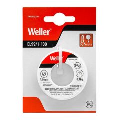 Weller EL99/1-100 Kurşunsuz Lehim Teli Sn99.3Cu0.7, 1mm, 100gr (T0054025199)