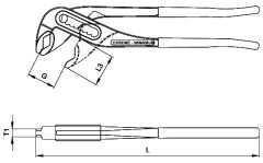 CETA FORM E30-54-0250 Papağan Pense 250 mm