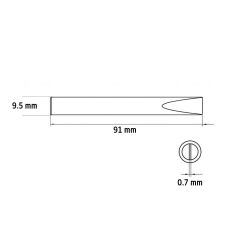 Weller S38 Yedek Düz Havya Ucu 9.5 mm (SP80NEU İçin)