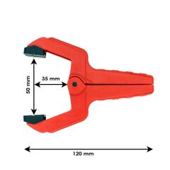 Rox 0148 Yaylı Mandal Tip Kıskaç İşkence 50 mm (2 li)