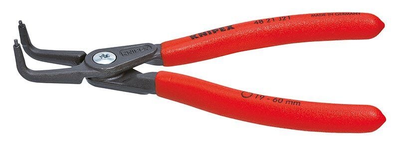 KNIPEX 48 21 J11 Ağır Hizmet İç Segman Pensi (Eğri 90°) 140 mm