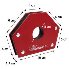 Mercure MC935 Manyetik Beş Açılı Kaynak Tutucu Mıknatıs Gönye