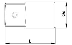 CETA FORM C31-92 3/4'' Lokma Adaptörü D:3/4''-E:1''