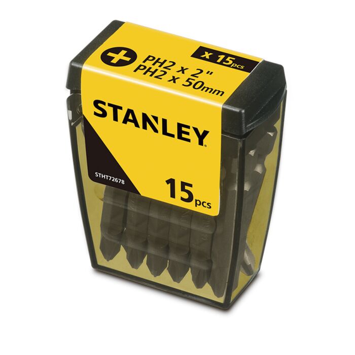 STANLEY STHT72678-8 Yıldız Bits Uç PH2x50 mm (15'li Paket)