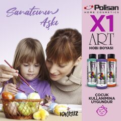 Polisan X1ART Multisurface Hobi Boyası 120ml - 0011 Bej Pembe