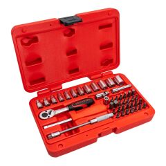 İzeltaş 1/4'' Altı Köşe Mini Lokma Anahtar ve Bits Set 45 Parça