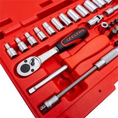 İzeltaş 1/4'' Altı Köşe Mini Lokma Anahtar ve Bits Set 45 Parça