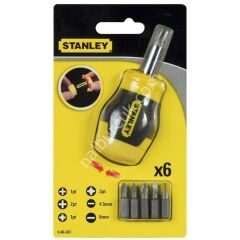 STANLEY 066357 Bits Uç Topaç Tornavida Set 6 Parça