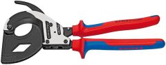 KNIPEX 95 32 320 Cırcır Mekanizmalı Kablo Makası 320 mm