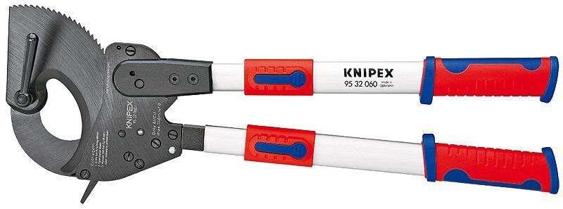 KNIPEX 95 32 060 Teleskopik Kollu Cırcırlı Kablo Makası 630 mm