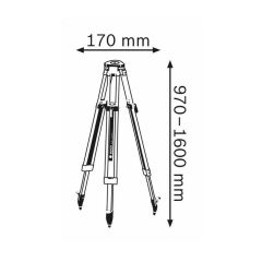 Bosch BT 160 Alüminyum Tripod Sehpa