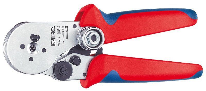 KNIPEX 97 52 64 Dört Çeneli Kablo Yüksük Sıkma Pensi 180 mm