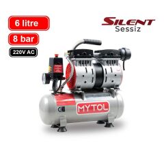 MyTOL EWS06 Sessiz Yağsız Hava Kompresörü 6 Litre 8 Bar (0.75Hp)