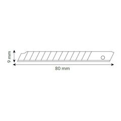 VIP-TEC VT875112 Profesyonel Dar Maket Bıçağı (Metal Gövde) 9 mm