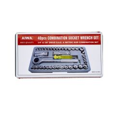 AIWA 40 Parça 1/4'' - 3/8'' Mini Lokma Anahtar Takımı