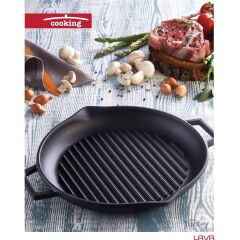 Lava Grill Yuvarlak Izgara Döküm Tava 30 cm