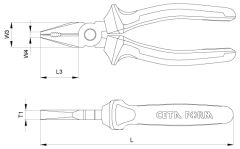 CETA FORM E01-41-0160 Kombine Pense 160 mm