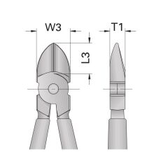 Gedore 8314-140 JC İsveç Modeli Yan Keski 140 mm