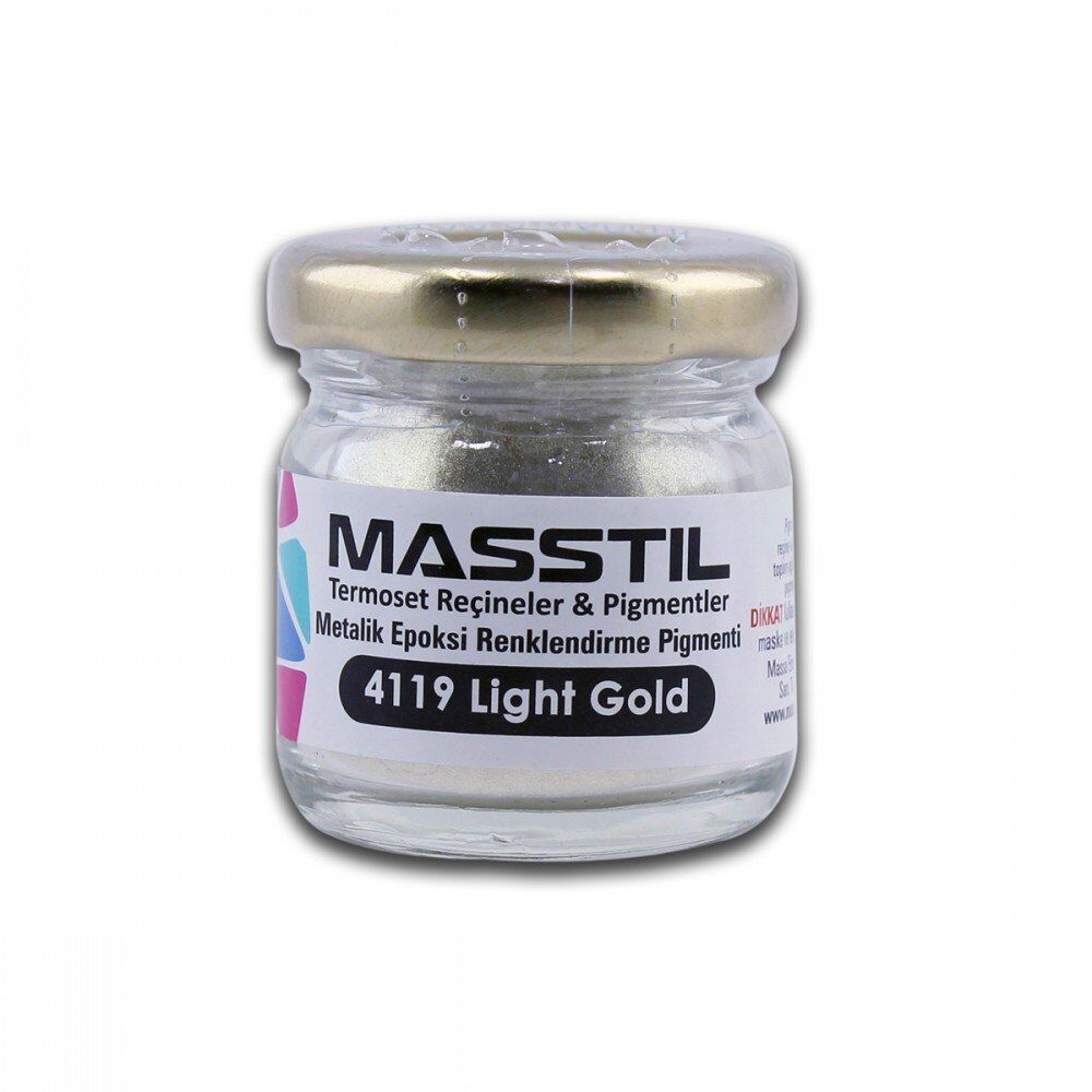 Masstil 4119 Light Gold Metalik Renk Pigmenti 10 gr