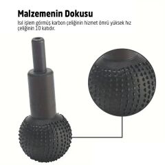 6228 Matkaba Takılır Ahşap İşleme Törpü Topu 40 mm (Sap: 10 mm)