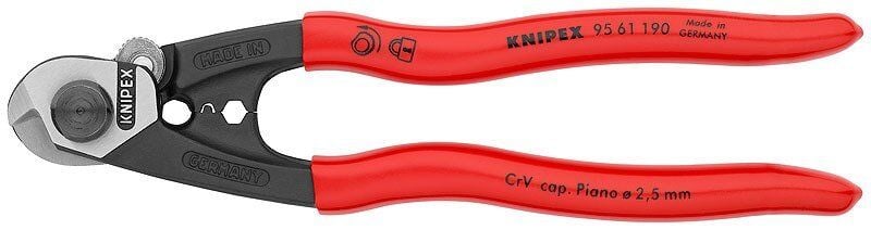 KNIPEX 9561190 Çelik Tel Kesme Makası 190 mm